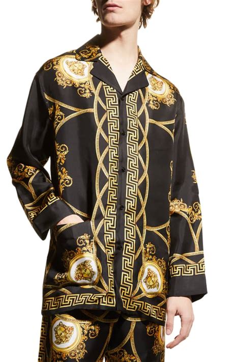 versace men's pajamas